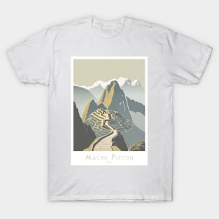 Majestic Machu Picchu Peru Travel Poster T-Shirt